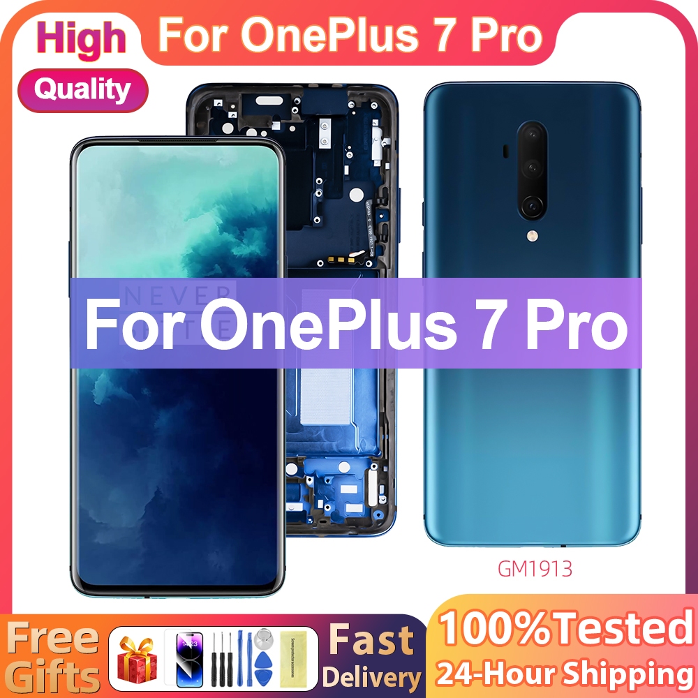 6.67 "ใหม่เอี่ยม LCD สําหรับ OnePlus 7 Pro จอแสดงผล LCD Digitizer Assembly Replacement Part สําหรับ 