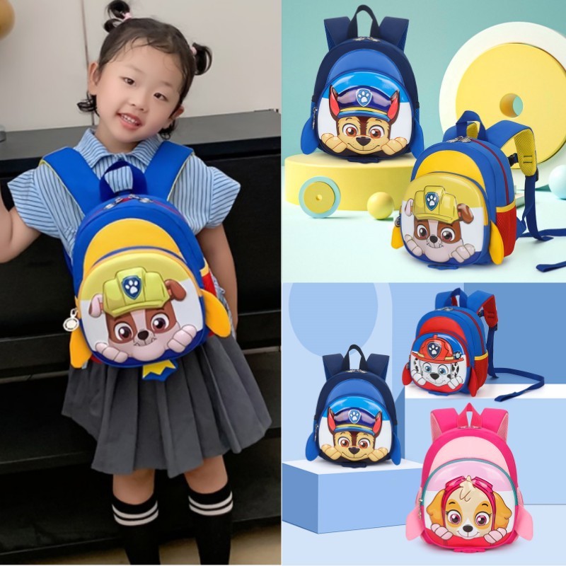 Paw Patrol Backpack for Kid Boy Girl Bagpack กระเป๋าก่อนวัยเรียน กระเป๋านักเรียนอนุบาล