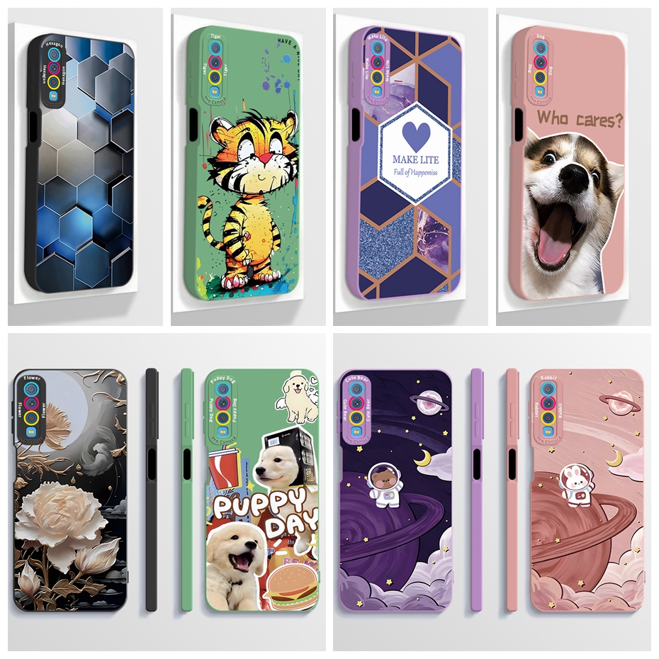 สําหรับ SAMSUNG A7 2018 SAMSUNG A50 A50S A30S เคสโทรศัพท ์ Softcase ซิลิโคนเหลว Protector Smooth ป ้ องกันกันชนออกแบบใหม ่