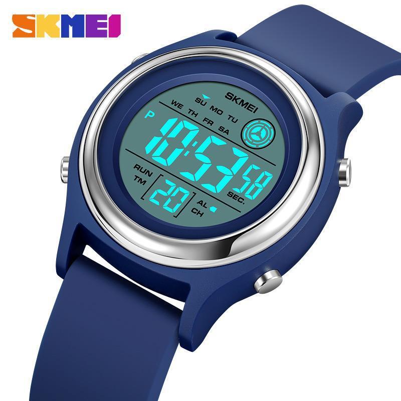 Skmei 2094 ผู ้ หญิงนาฬิกาจับเวลา Lady นาฬิกาข ้ อมือ 50M กันน ้ ํากันกระแทก reloj mujer ด ้ านหลังจอแสดงผลนับถอยหลังนาฬิกาดิจิตอล