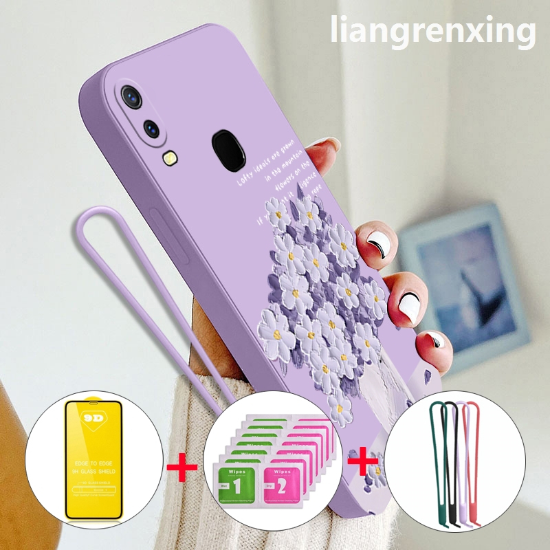 【 กระจกนิรภัยฟรี 】 เคสโทรศัพท ์ VIVO Y11 2019 พร ้ อมเคสนิ ่ มนิรภัยซิลิโคนเหลวป ้ องกันเรียบกันกระแทกฝาครอบออกแบบใหม ่ YTMHH01