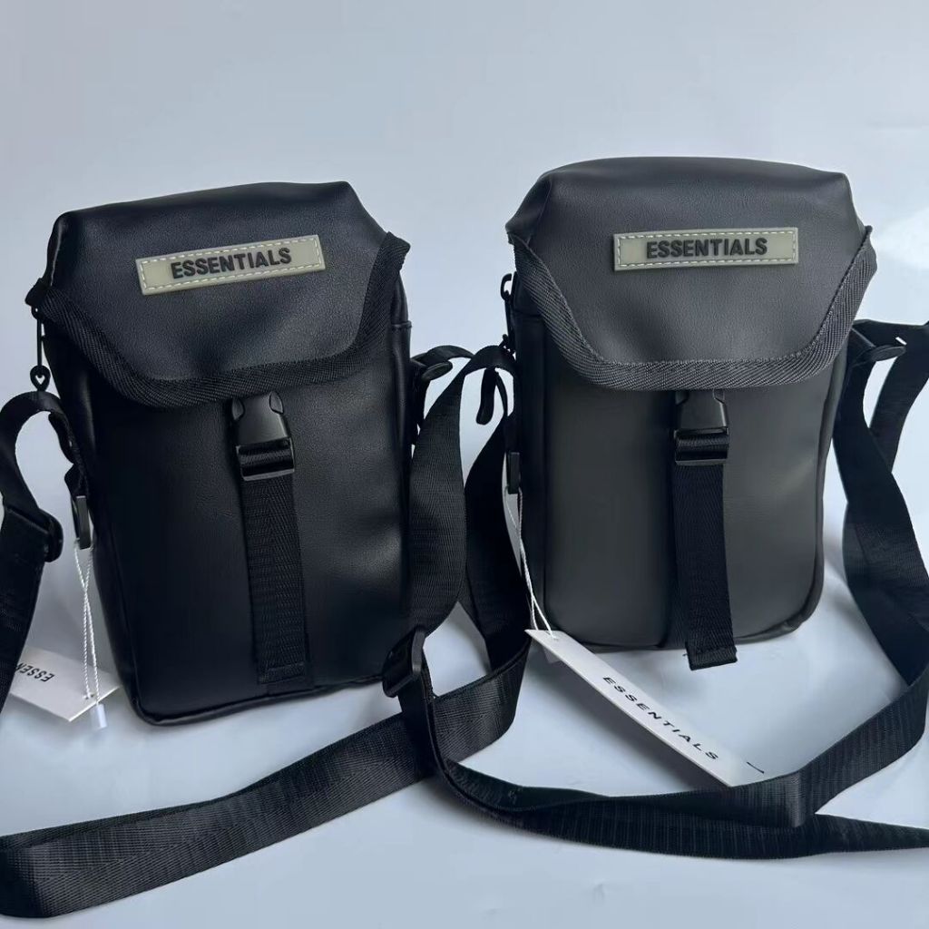 Ess Men 's One Shoulder Crossbody Bag Cover PU Phone Bag