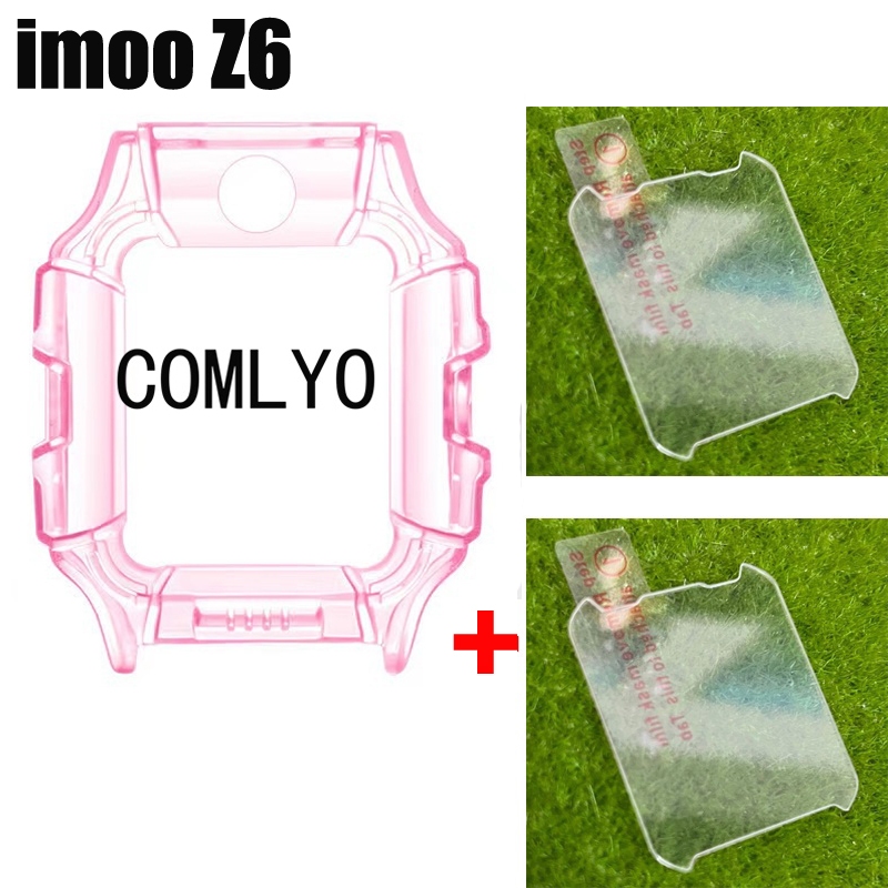 สําหรับ imoo นาฬิกา Z6 กรณีฝาครอบป ้ องกัน TPU Soft Bumer กระจกป ้ องกันหน ้ าจอฟิล ์ ม