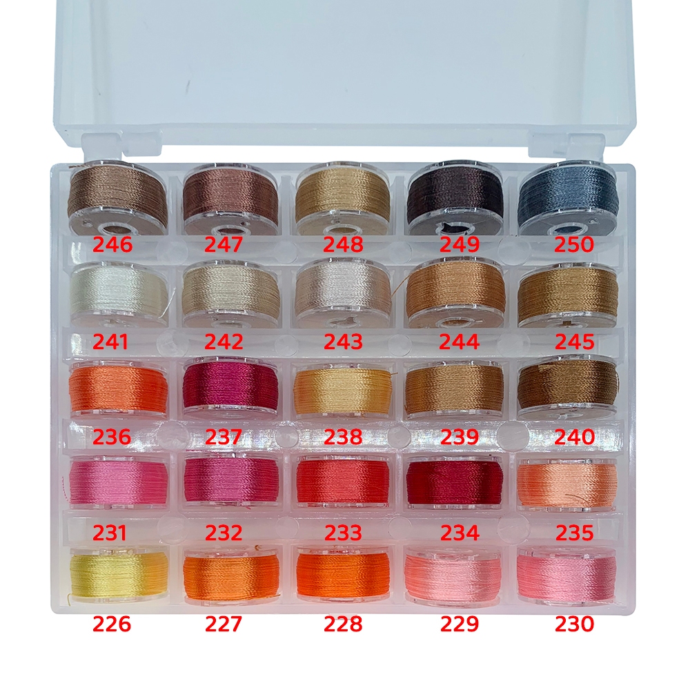 ด้ายเย็บปักถักร้อยทําด้วยมือ ทําเอง เย็บ 25 สีด้ายเย็บปักถักร้อยเย็บวัสดุงานฝีมืออุปกรณ์เย็บผ้า - รูปที่ 7