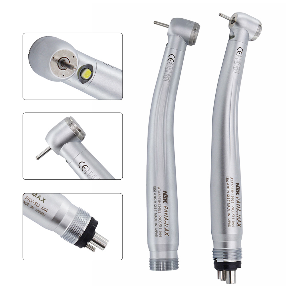 ไฟเบอร ์ ออปติกทันตกรรม NSK Dental PANA MAX E-generator LED 3 Way High Speed handpiece 2/4 Hole