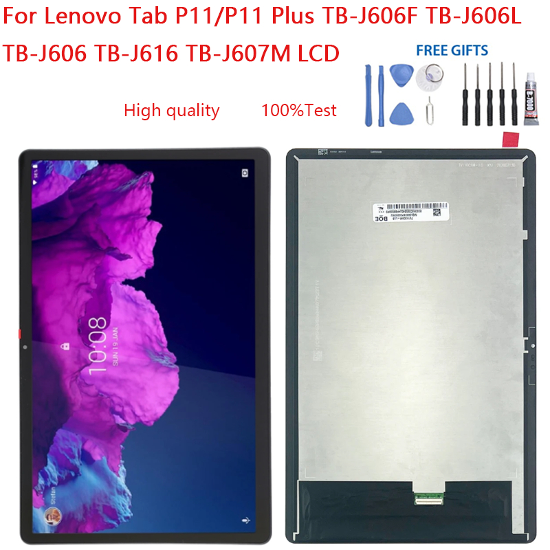 11 "สําหรับLenovo Tab P11/P11 Plus TB-J606F TB-J606 TB-J616 TB-J607 จอแสดงผลLCD Touch Screen Digitizerอะไหล่