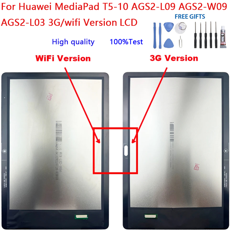 10.1 "สําหรับ Huawei MediaPad T5 10 T5-10 AGS2-L09 AGS2-W09 AGS2-L03 3g wifi รุ่น Touch Screen Digit