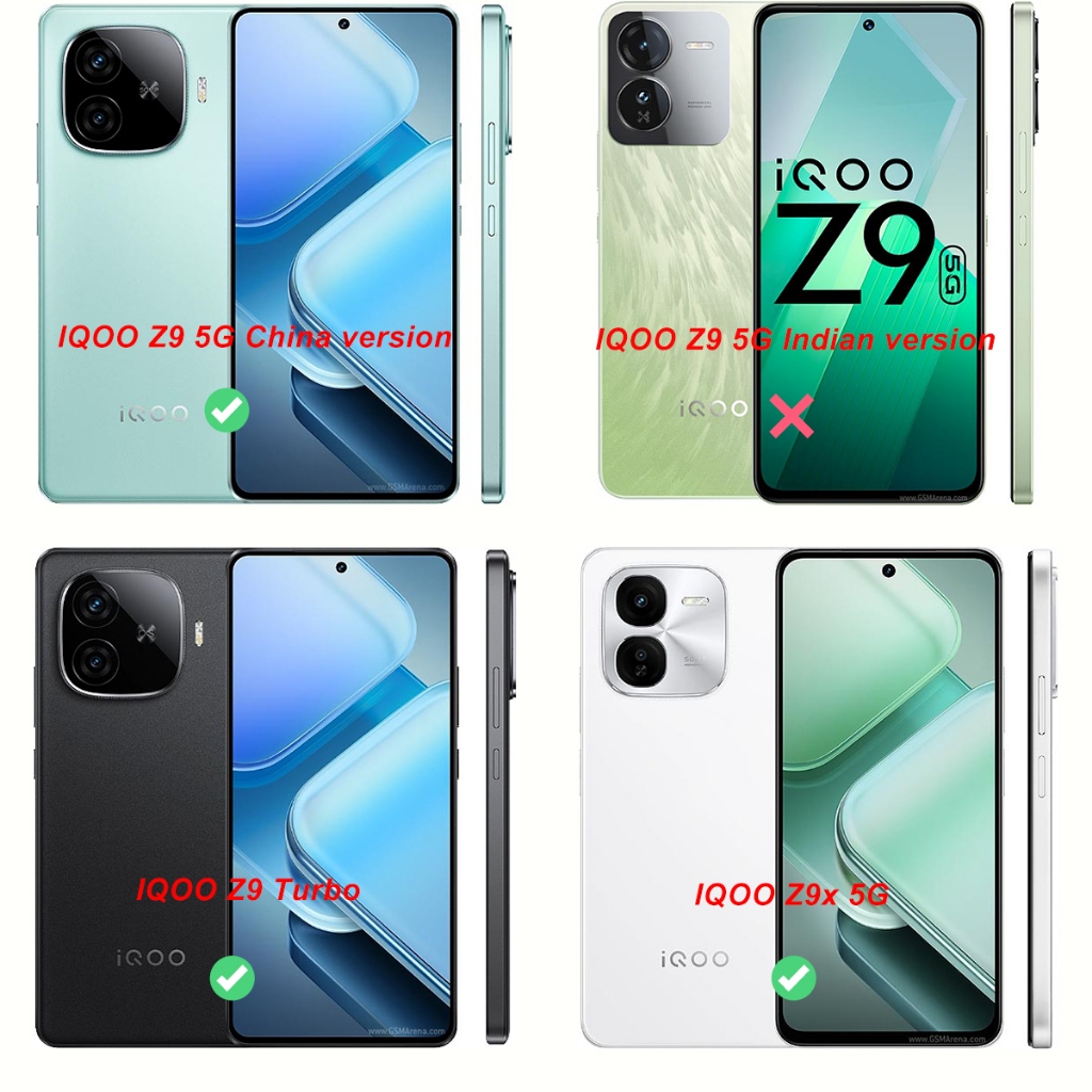 สําหรับ Vivo IQOO Z9 Z9x Turbo Plus 5G ปลอกนุ่มโปร่งแสง Matte Ultra-thin เคสโทรศัพท์ฝาครอบ - รูปที่ 7