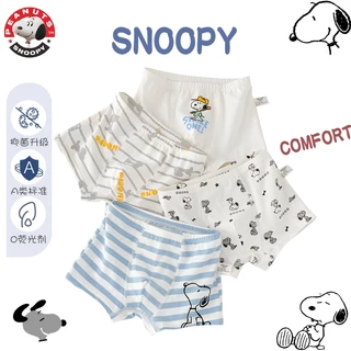 Snoopy ชุดชั ้ นในชายกางเกงบ ็ อกเซอร ์ เด ็ กผ ้ าฝ ้ ายฤดูร ้ อนบางสไตล ์ เด ็ กกางเกงบ ็ อกเซอร ์ เด ็ ก
