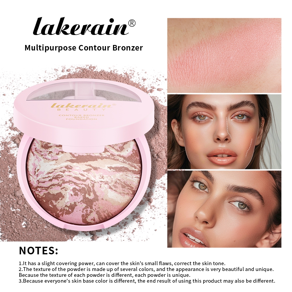 Lakerain ไฮไลท์คอนทัวร์ บรอนเซอร์ อเนกประสงค์ สีบรอนซ์ธรรมชาติ
