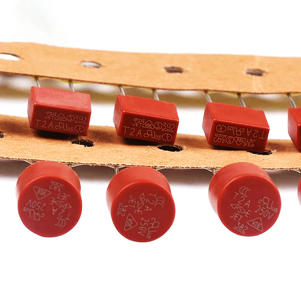 392 Square 382 Round Slow Break Micro Fuse Tube 250V T1A T2A 3.15A 4A 5A 6A