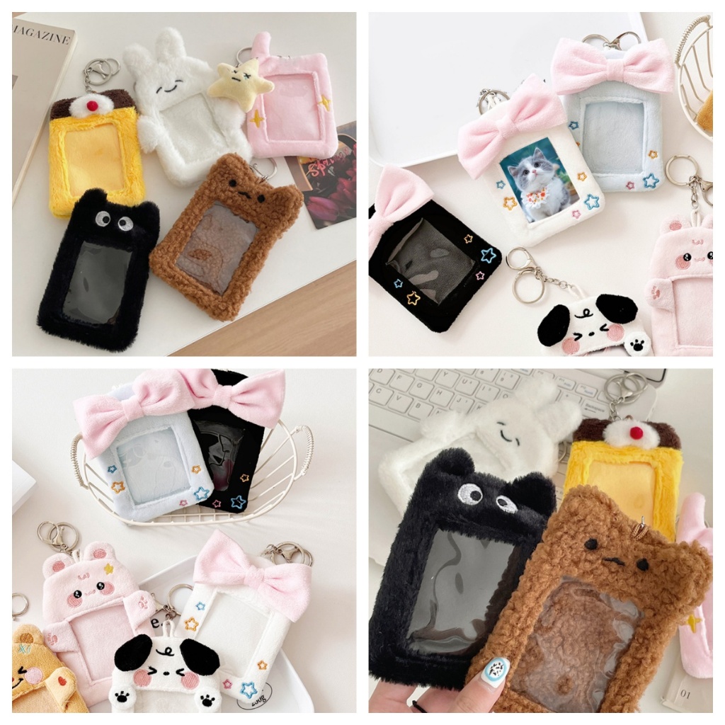 ของแท้ เคสใส่บัตร รูปภาพ รูปการ์ตูนสัตว์น่ารัก สําหรับเก็บสะสม