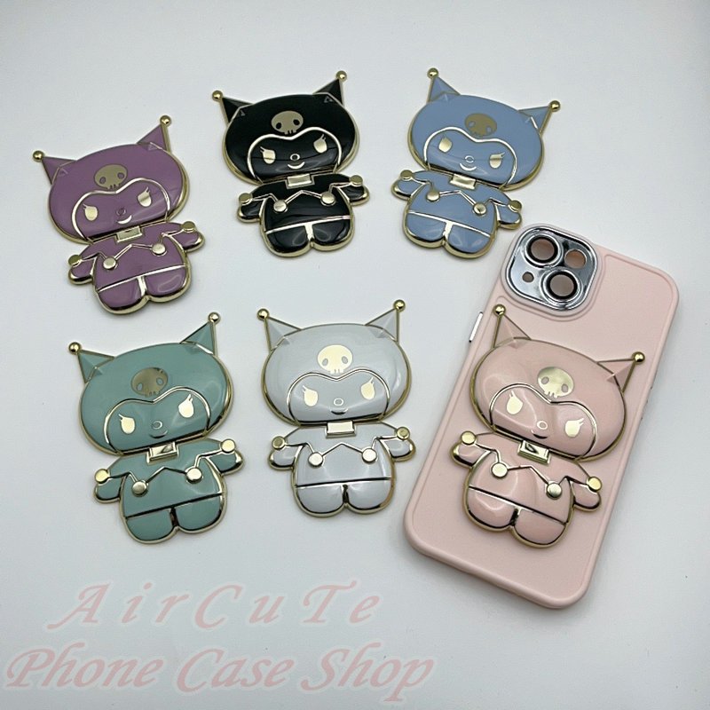 เคส ขาตั ้ งสําหรับเคสโทรศัพท ์ ทั ้ งหมดวงเล ็ บชุบกระจกคุโรมิพับดึงออกด ้ ามจับที ่ ซ ่ อนอยู ่