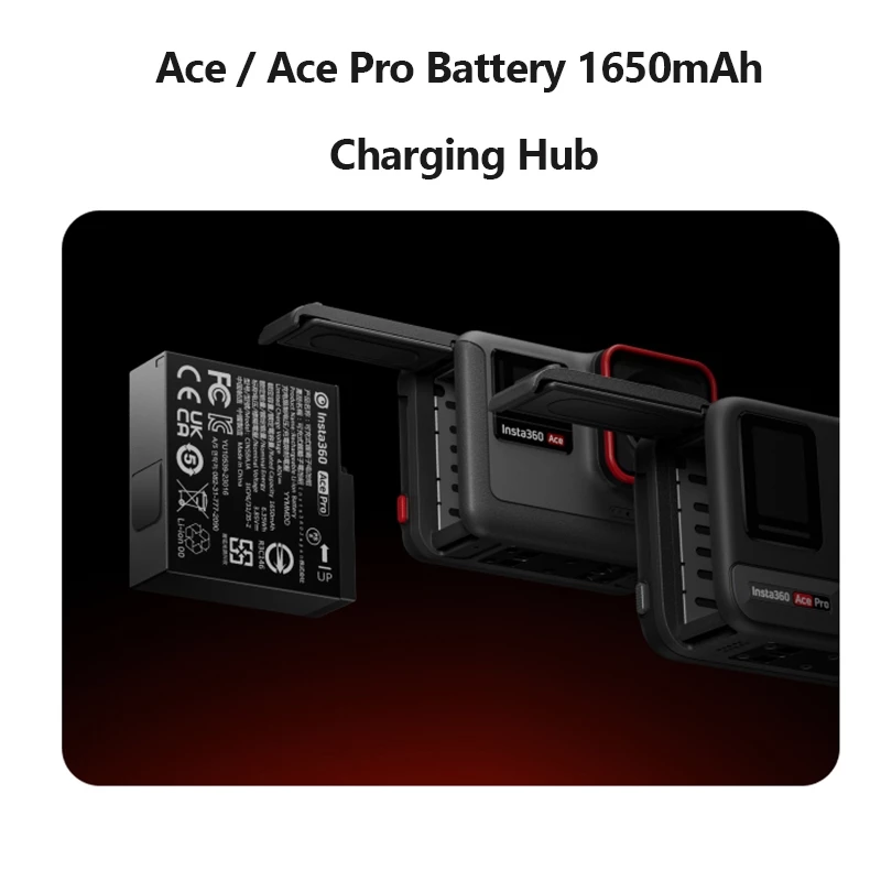 【🇹🇭 กรุงเทพฯ】Original Insta360 Ace Pro 2/Ace/Ace Pro ดั้งเดิม (1800mAh) + เครื่องชาร์จสามช่อง, ฮับชาร์จเร็ว thumbnail 7