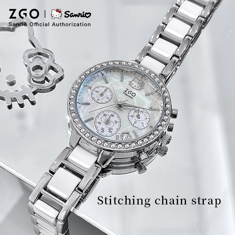 ZGO x Sanrio HelloKitty Watch Women 's High-value Niche Light Luxury Ladies Watch 2185