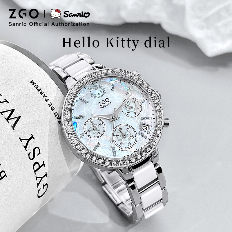 ZGO x Sanrio HelloKitty Watch Women 's High-value Niche Light Luxury Ladies Watch 2185