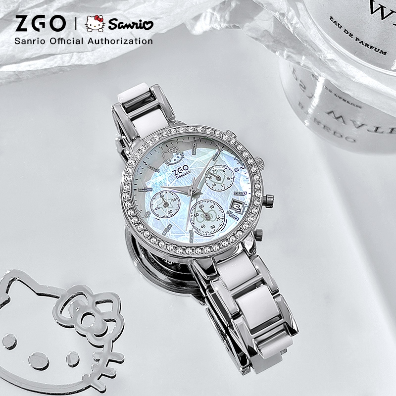 ZGO x Sanrio HelloKitty Watch Women 's High-value Niche Light Luxury Ladies Watch 2185
