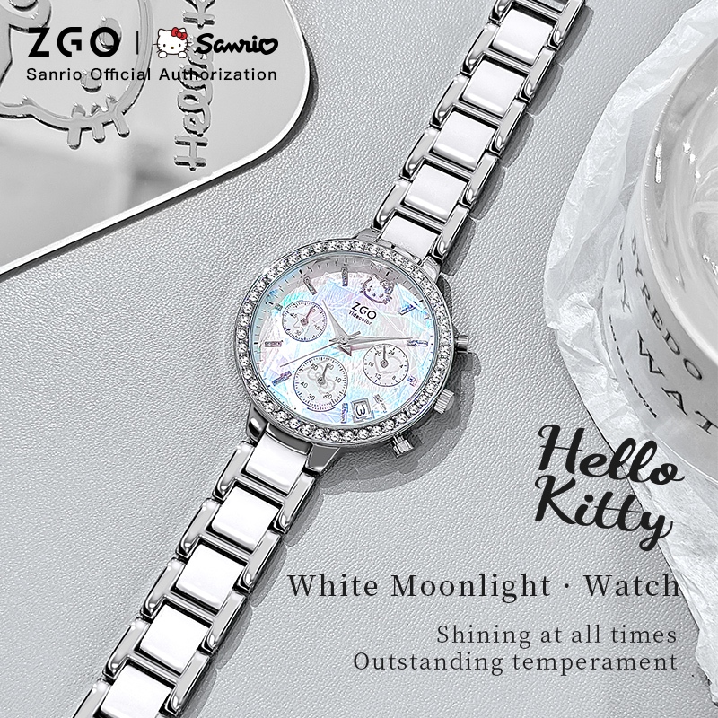ZGO x Sanrio HelloKitty Watch Women 's High-value Niche Light Luxury Ladies Watch 2185