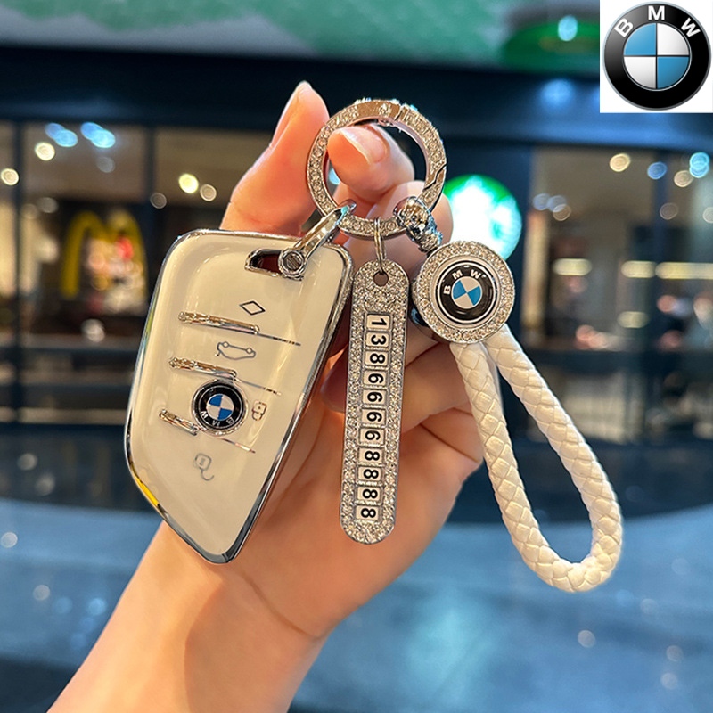 ออกแบบใหม ่ TPU key Cover Holder พวงกุญแจสําหรับ BMW x1 /x3/ x4 /x5 /x6/ 530 /530 li/525li /320/3series/5series/7series Remote key case
