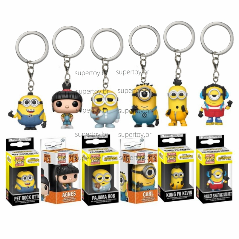 🔥พร้อมส่ง🔥 Funko Pop พวงกุญแจ Despicable Me 3 Carl Agnes Minions The Rise of Gru - Kung Fu Kevin Rol