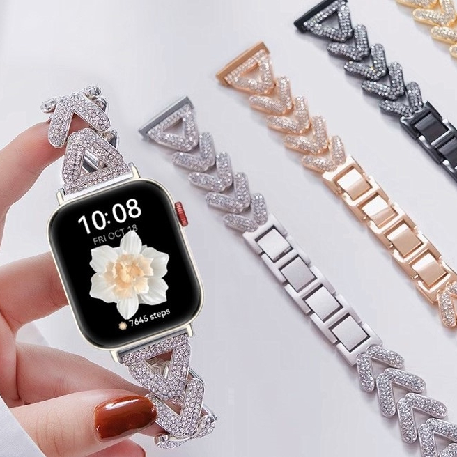 Bling Wheat Diamond Strap For สาย huawei watch fit 3 Strap Huawei watch Fit 4 สาย Huawei watch Fit 4