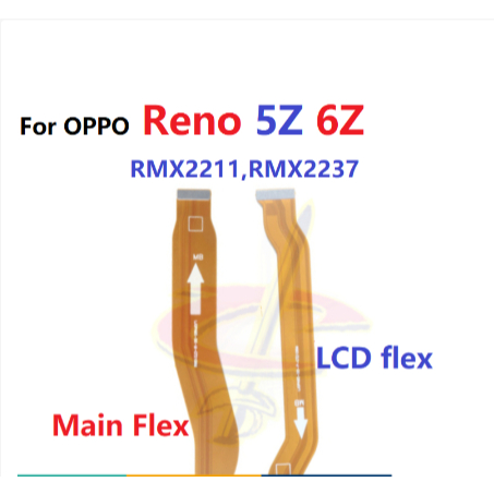 เมนบอร์ดหลัก Flex สําหรับ OPPO Reno 5 6 Z 5Z 6Z RMX2211 RMX2237 ชาร์จเชื่อมต่อ LCD Flex