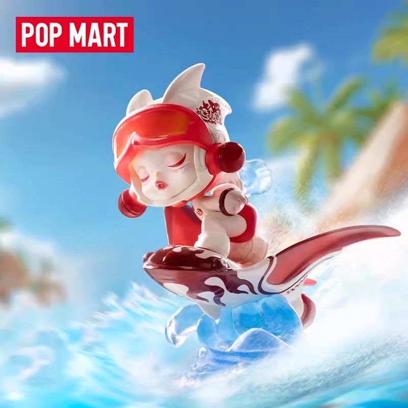 Popmart Water Party Series Mystery Box DIMOO SKULLPANDA ของขวัญรูปอินเทรนด ์