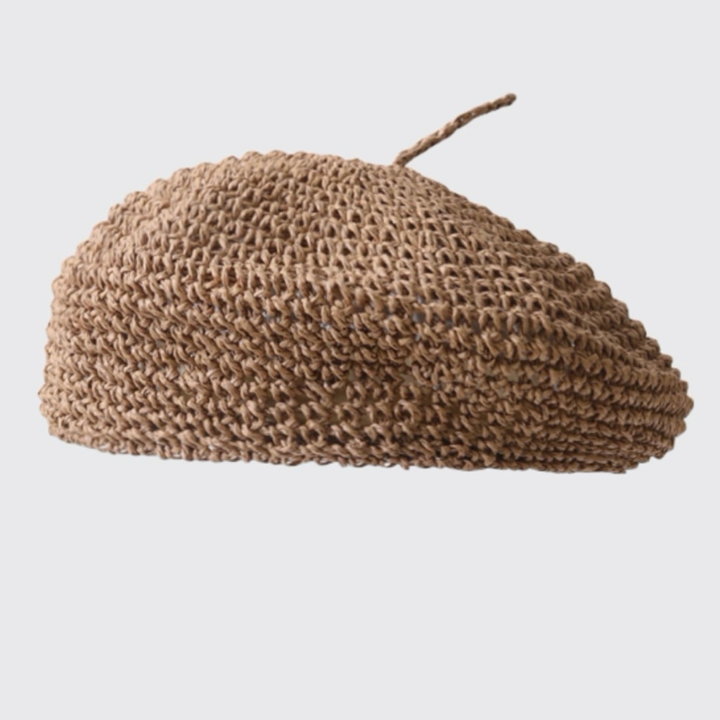 Mg STUDIO/Qin Lan สไตล ์ เดียวกันหมวกหญิงฤดูร ้ อนฟาง Beret แฟชั ่ นจิตรกรหมวกหมวกชายหาด Photo วันหยุดหมวกฟาง Beret