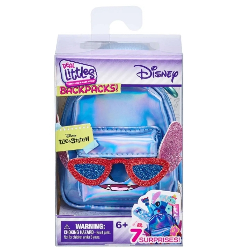 Real LITTLES -Shopkins Disney Backpacks! Series 1 Lilo &amp; Stitch Mystery Pack [ 7 เซอร ์ ไพรส ์! ]