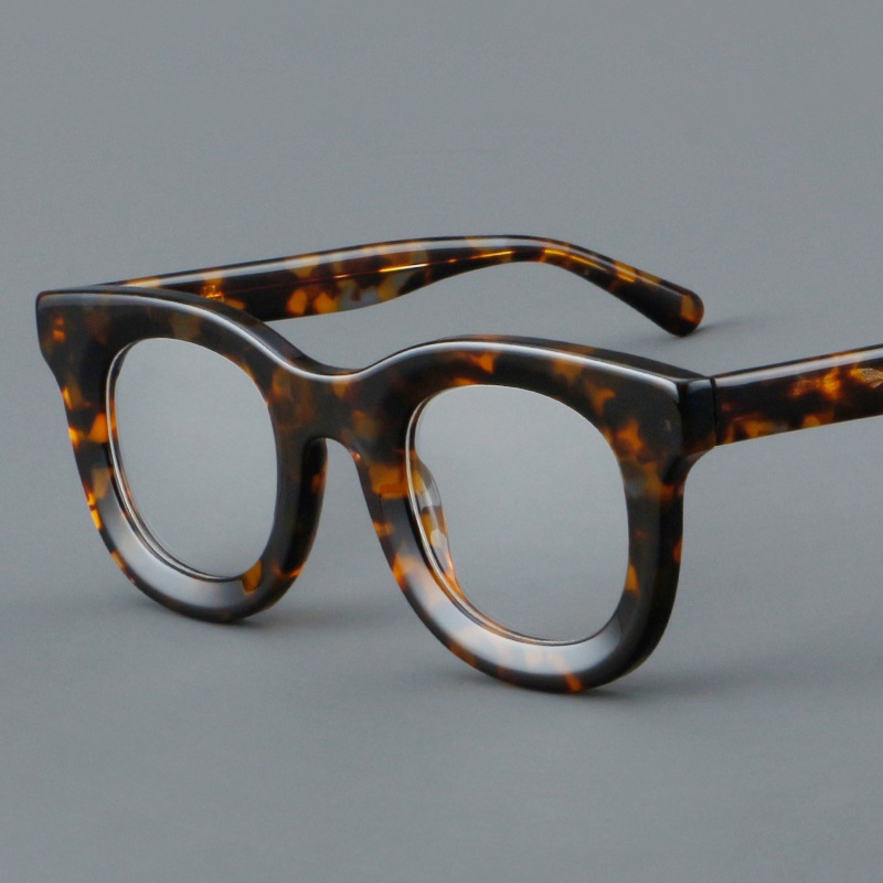 หรูหรา Handmade รอบแว ่ นตากรอบกว ้ างคุณภาพสูง Acetate กรอบแว ่ นตาสําหรับผู ้ ชายผู ้ หญิง Optical แว ่ นตากรอบ 23104