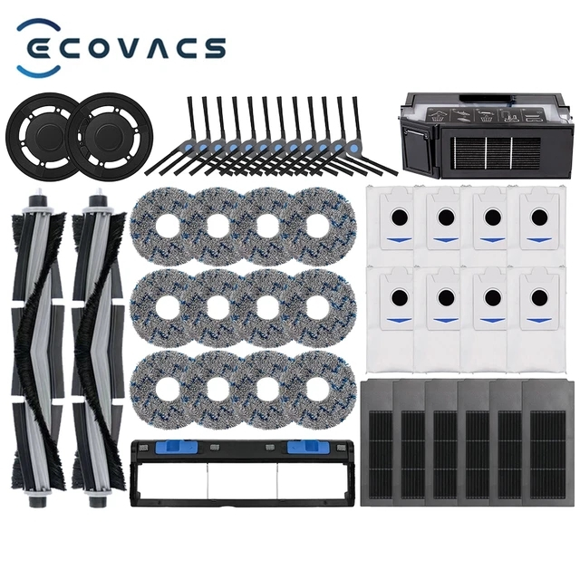 Ecovacs Deebot X2 / X2 Omni / X2 Pro / DEX86 เครื่องดูดฝุ่นหุ่นยนต์แปรงด้านข้าง Hepa Filter ถุงเก็บฝุ่น Mop ผ้าอุปกรณ์เสริมสําหรับ Ecovacs X2 อะไหล่