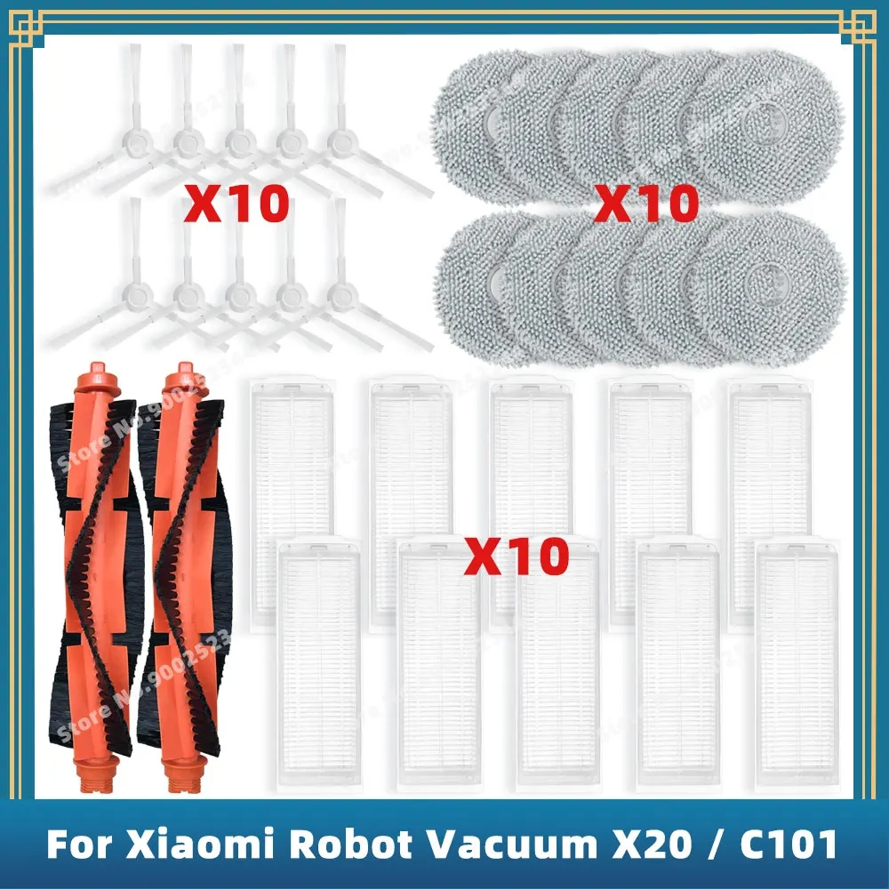 Accessories For Xiaomi Robot Vacuum X20 / Xiaomi Mijia หุ่นยนต์ทําความสะอาดตัวเอง 2 / C101 หลักแปรงด