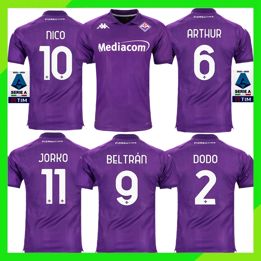 24-25 Fiorentina home jersey เวอร ์ ชั ่ นไทย เสื ้ อฟุตบอลผู ้ ชายคุณภาพสูง