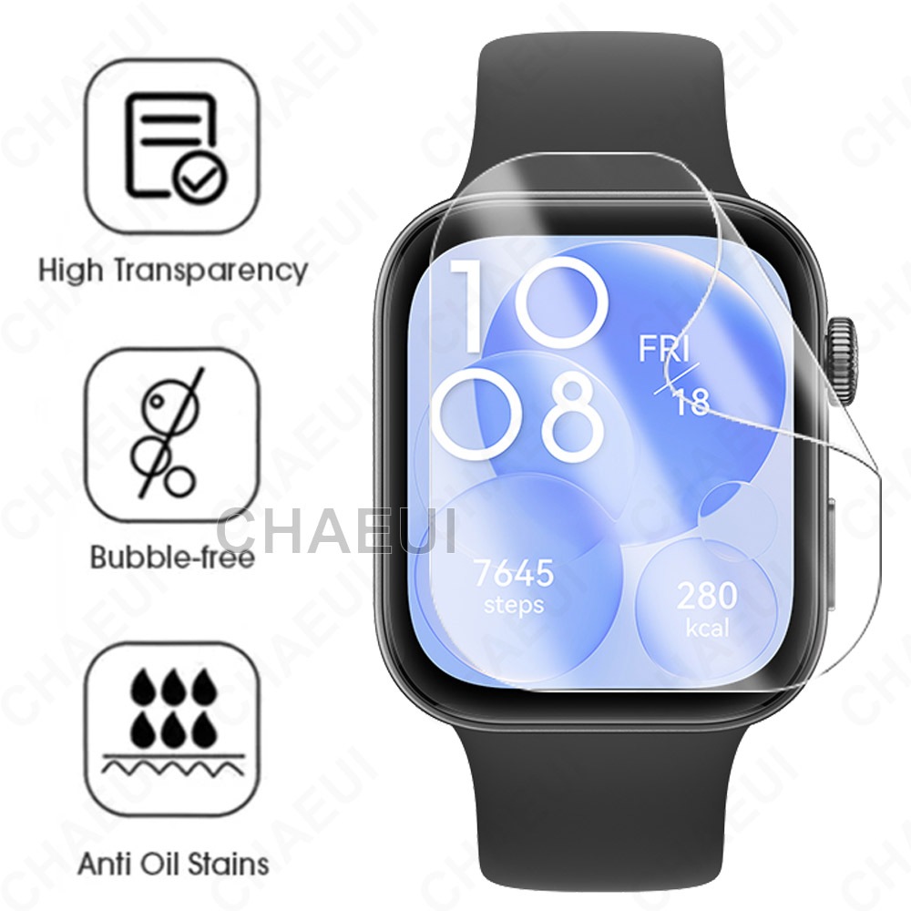 ฟิล์มกันรอย ฟิล์มกันรอยแบบเต็มหน้าจอสําหรับ Huawei Watch Fit 5 4 Pro 3 2 / Huawei Watch Fit Special Edition
