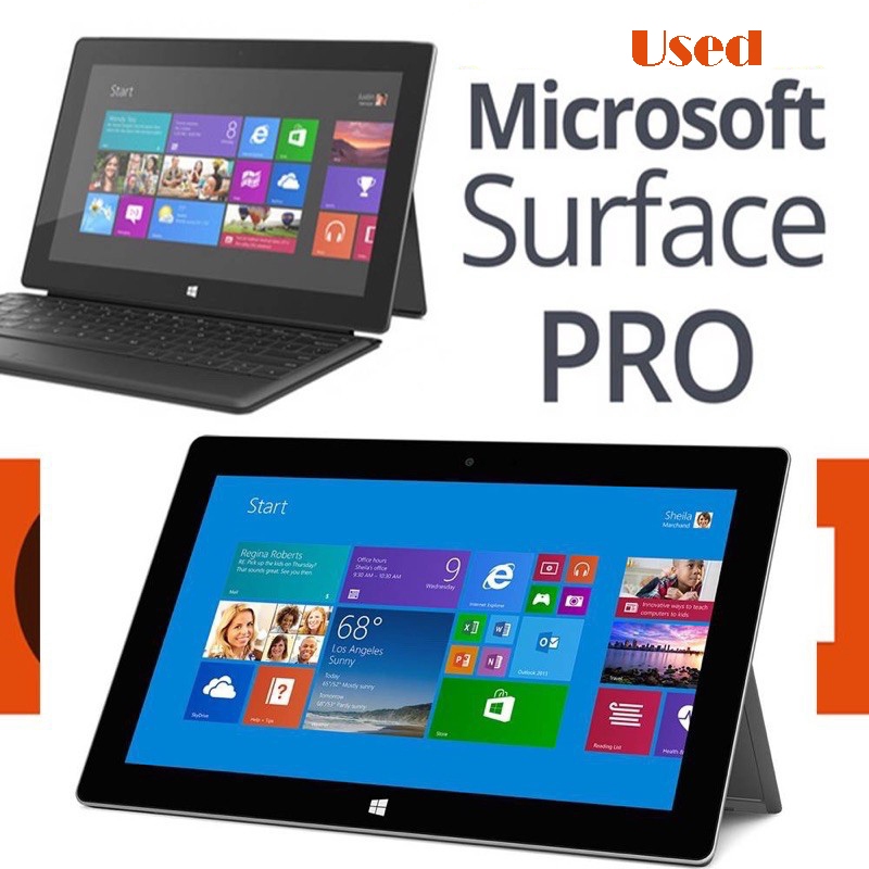 "85% ใหม่" มือสอง Microsoft Surface Pro 10.6" Intel® แกน™ I5-3317u @1.7 GHz turbo 2.6 GHz WIFI 4G RA