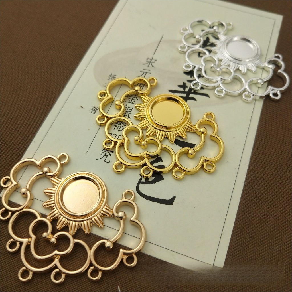 Diy โบราณเครื ่ องประดับอุปกรณ ์ เสริม Retro โลหะผสมมีรูพรุนจี ้ ล ็ อค 45 * 34 มม ราคา ถูกที่สุด ดีลบีเคเค แกลเลอรีภาพที่ 3
