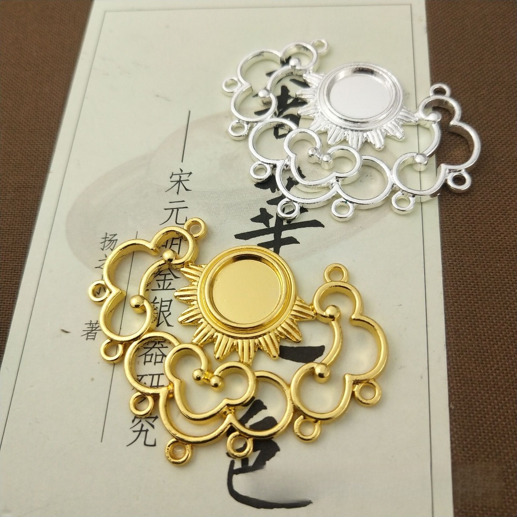 Diy โบราณเครื ่ องประดับอุปกรณ ์ เสริม Retro โลหะผสมมีรูพรุนจี ้ ล ็ อค 45 * 34 มม ราคา ถูกที่สุด ดีลบีเคเค แกลเลอรีภาพที่ 2