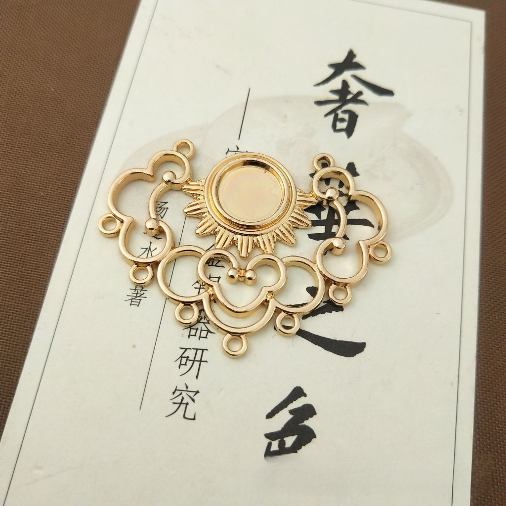 Diy โบราณเครื ่ องประดับอุปกรณ ์ เสริม Retro โลหะผสมมีรูพรุนจี ้ ล ็ อค 45 * 34 มม ราคา ถูกที่สุด ดีลบีเคเค แกลเลอรีภาพที่ 4