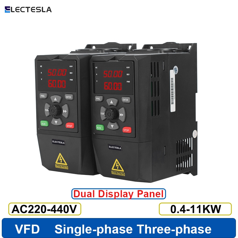 Vfd 3 เฟส 220-440V 0.4-11KW มอเตอร์ความถี่ตัวแปร Governor อินเวอร์เตอร์ไดรฟ์ความถี่ตัวแปร