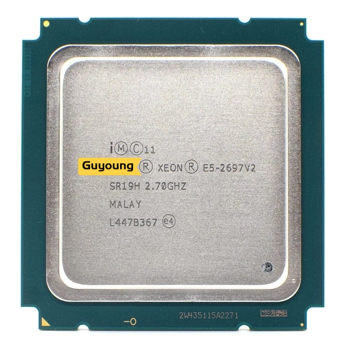 Yzx Xeon E5 2697 V2 2697V2 E5-2697 V2 E5-2697V2 CPU โปรเซสเซอร ์ SR19H 2.7GHz 30M LGA 2011