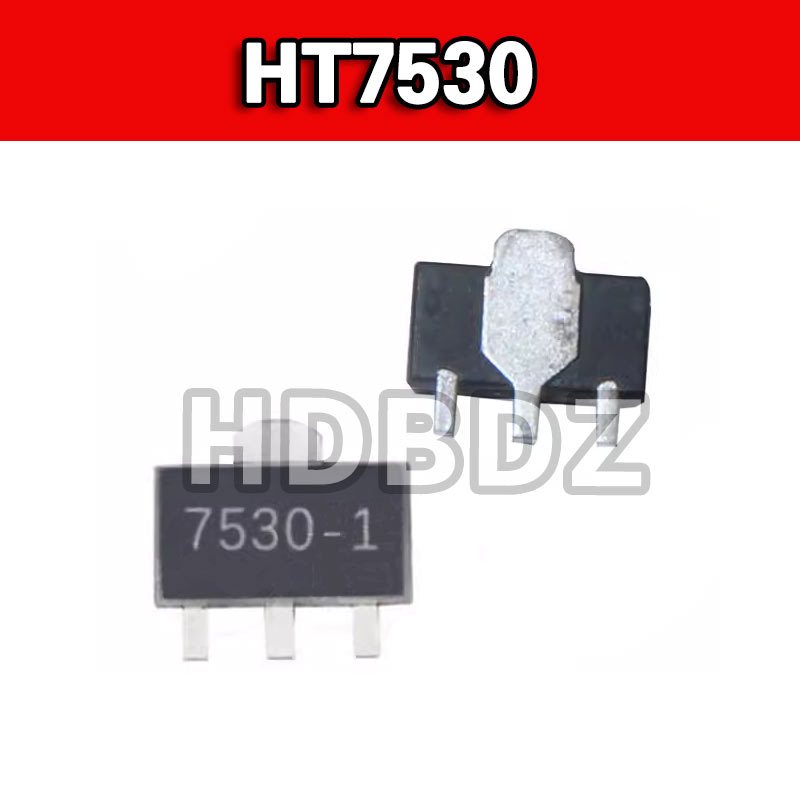 50pcs HT7533 HT7550-1 HT7536-1 HT7530 SMD SOT89 แรงดันไฟฟ้าต่ําความแตกต่างแรงดันไฟฟ้าวงจร NPN คริสตั