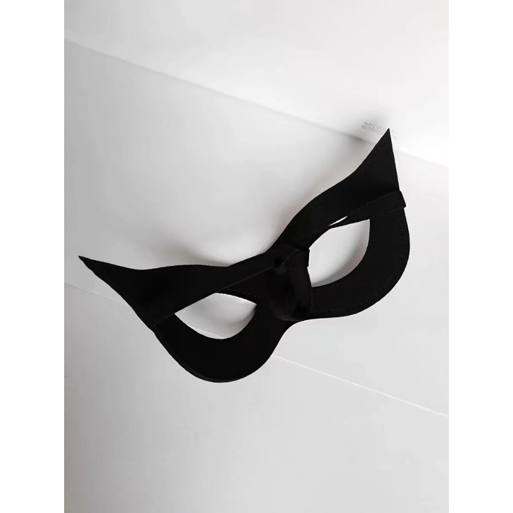 Catwoman cos หน้ากากหญิงฮาโลวีนหน้ากากครึ่งหน้า Masquerade Party เกมสนุกหน้ากากหนังบาร์ปาร์ตี้คู่คู่