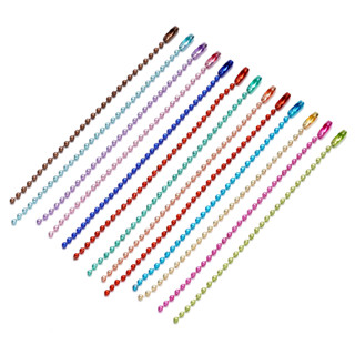 St. kunkka 10-20 ชิ้น โซ่ไข่ปลา 12 ซม.โซ่ลูกปัด หลากสี ใช้สำ…