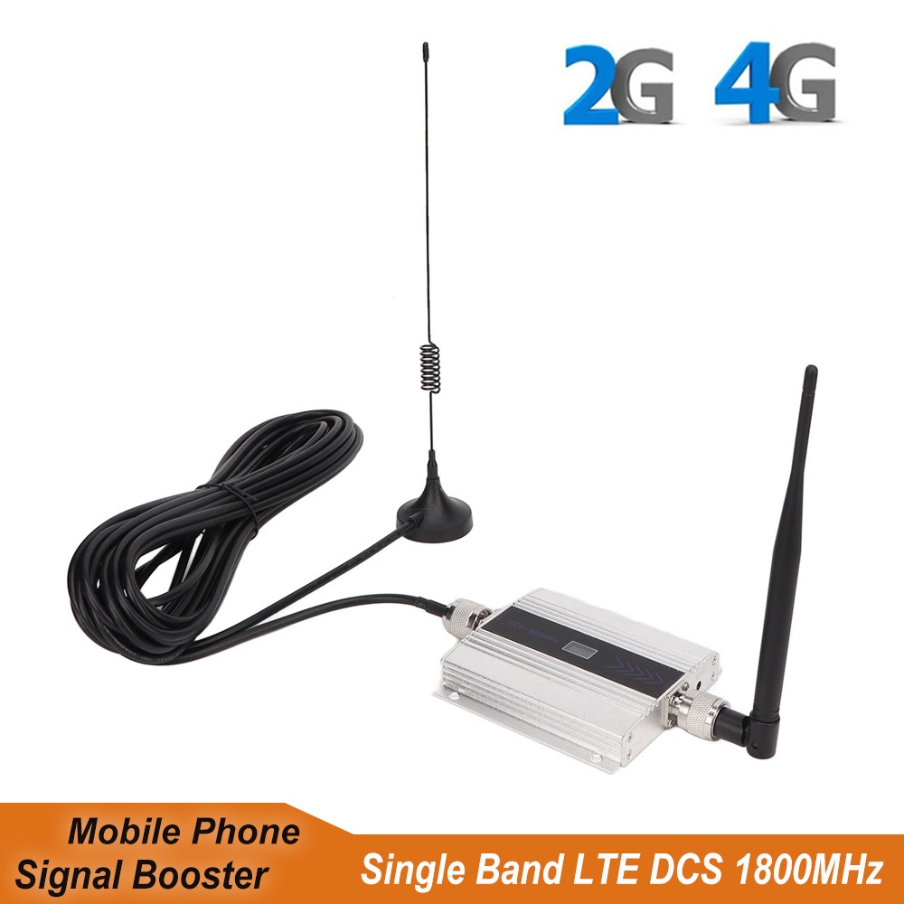 โทรศัพท์มือถือสัญญาณ Booster High Gain 2G 4G โทรศัพท์มือถือ Repeater GSM DCS LTE 1800Mhz โทรศัพท์มือถือเครือข่ายเครื่องขยายสัญญาณเสาอากาศสําหรับ Home, Office