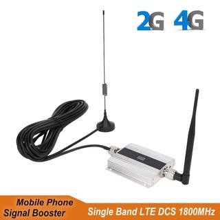 โทรศัพท์มือถือสัญญาณ Booster High Gain 2G 4G โทรศัพท์มือถือ Repeater GSM DCS LTE 1800Mhz โทรศัพท์มือถือเครือข่ายเครื่องขยายสัญญาณเสาอากาศสําหรับ Home, Office