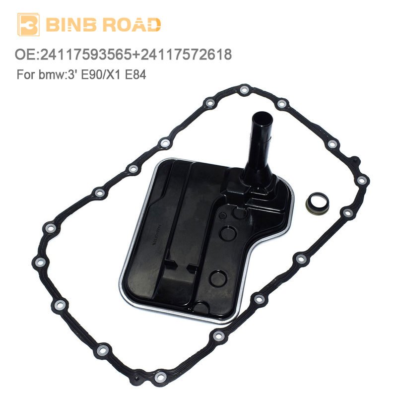 Binb ROAD Set กรองน้ํามัน+กระทะน้ํามันแก๊สเก็ต 24117593565+24117572618 สําหรับ BMW E88 E90 E91 E92 E93 X1 E84 อุปกรณ์เสริม GA6L45R กระทะน้ํามัน