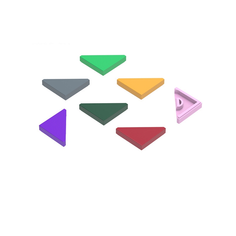 10 ชิ้น MOC อะไหล่ 35787 กระเบื้อง 45° ตัด 2 x 2 สามเหลี่ยมอิฐที่เข้ากันได้ DIY Assmble Building Blo