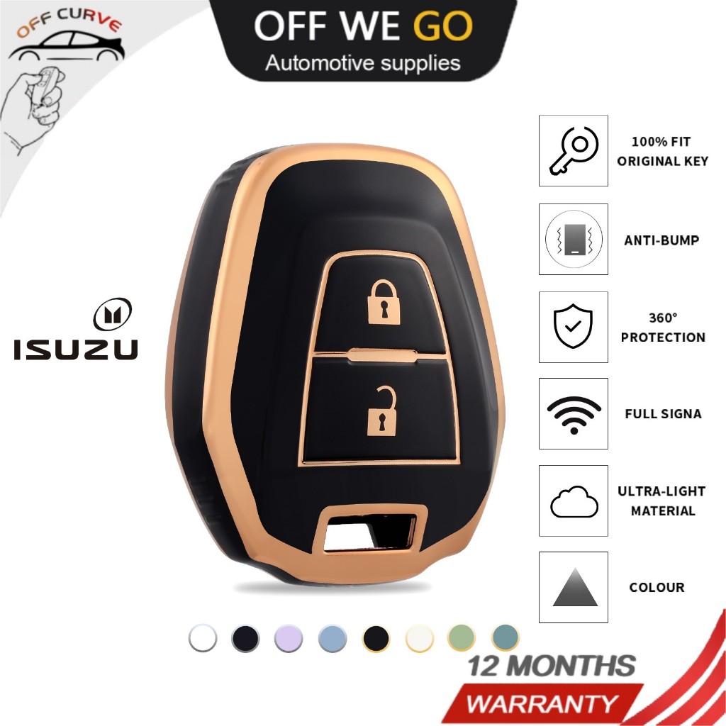 ปลอกกุญแจ Isuzu ปี2012-2019 สําหรับ Isuzu D-max mu-7 mu-x พวงกุญแจเชือกเส้นเล็ก