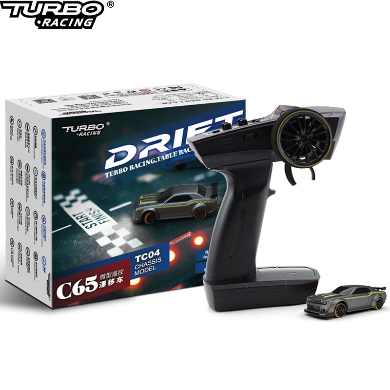 Turbo Racing 1:76 C65 Drift RC รถ Gyro วิทยุ Full Proportional รีโมทคอนโทรลของเล่น RTR เดสก์ท็อปของเล่นสําหรับเด็กและผู้ใหญ่