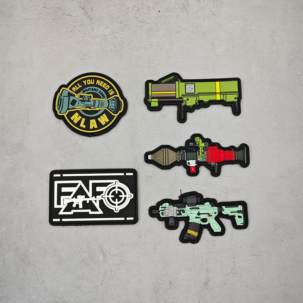แพทช์ยาง PVC Bazooka พร้อมตรา Hook Tactical Morale